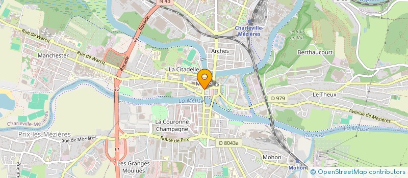 localisation de l'entreprise ASSOCIATION LEGENDES DE LAINES  CHARLEVILLE-MEZIERES