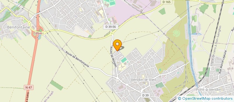 localisation de l'entreprise ASSOCIATION LENSOISE DE TAXIS  VENDIN-LE-VIEIL