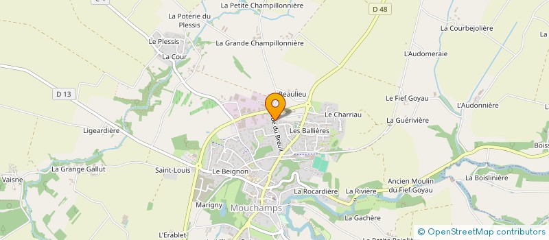 localisation de l'entreprise ASSOCIATION LENVIE à MOUCHAMPS