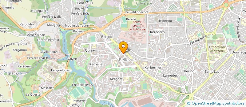 localisation de l'entreprise ASSOCIATION LEO LAGRANGE FINISTERE à BREST