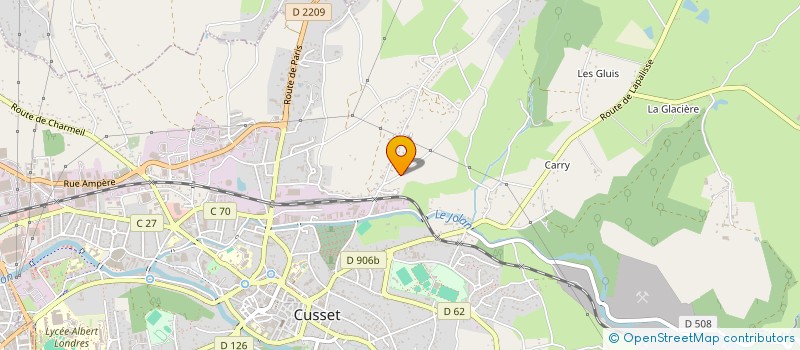 localisation de l'entreprise ASSOCIATION LEONDI à CUSSET