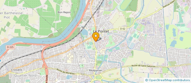 localisation de l'entreprise ASSOCIATION LES 1000 PATTES  LE PONTET