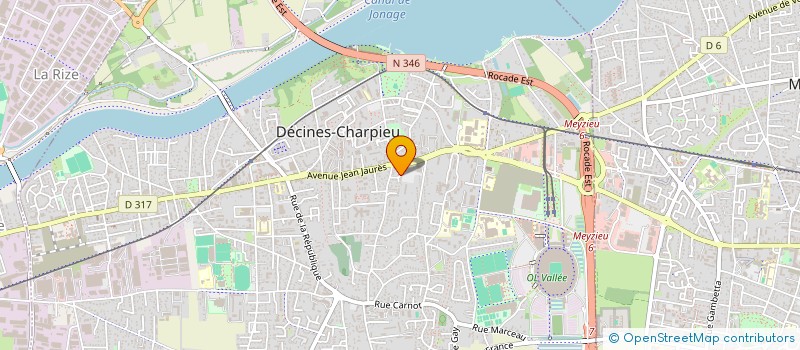 localisation de l'entreprise ASSOCIATION LES 2LOREAN  DECINES-CHARPIEU