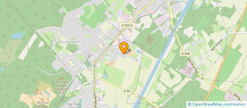 localisation de l'entreprise ASSOCIATION LES 3 ALLURES DU MARAIS  ESCAUTPONT