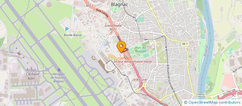 localisation de l'entreprise ASSOCIATION LES 3 POETES à BLAGNAC