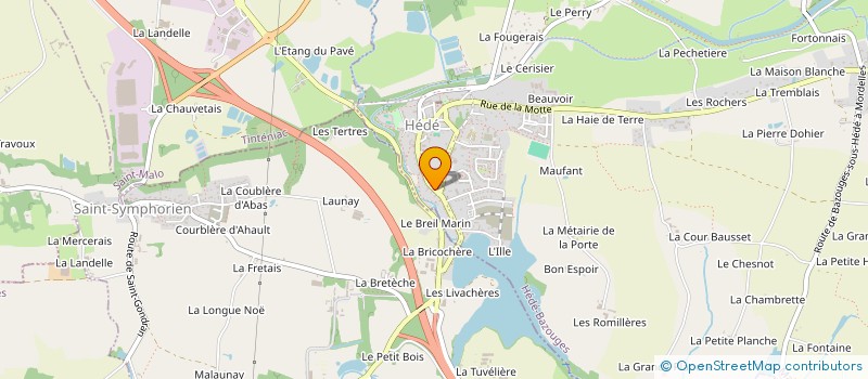 localisation de l'entreprise ASSOCIATION LES 3 SOEURS  HEDE-BAZOUGES