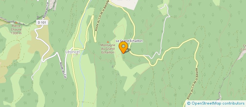 localisation de l'entreprise ASSOCIATION LES 4 SAISONS A LEONCEL  LEONCEL