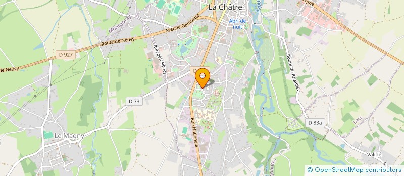 localisation de l'entreprise ASSOCIATION LES 5 C COMMUNICATION COACHING COMMERCIAL COMPTABILITE CORRESPONDANCE à LA CHATRE