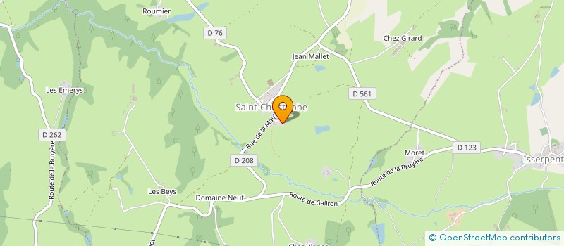 localisation de l'entreprise ASSOCIATION LES 5 CLOCHERS  SAINT-CHRISTOPHE-EN-BOURBONNAIS