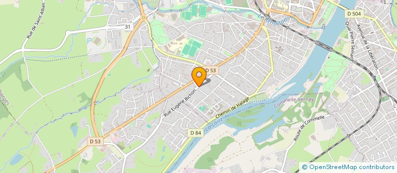 localisation de l'entreprise ASSOCIATION LES 5 S à ROANNE
