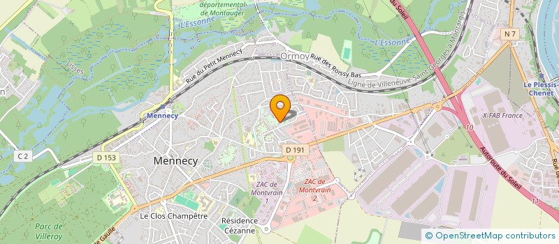 localisation de l'entreprise ASSOCIATION LES 77 BRANCHES à MENNECY