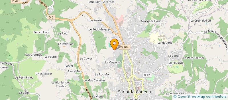 localisation de l'entreprise ASSOCIATION LES ACACIAS  SARLAT-LA-CANEDA