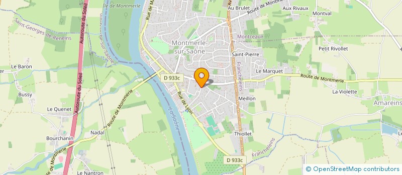 localisation de l'entreprise ASSOCIATION LES AINROCKUPTIBLES  MONTMERLE-SUR-SAONE