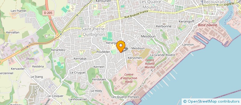 localisation de l'entreprise ASSOCIATION LES ALBATROS à BREST