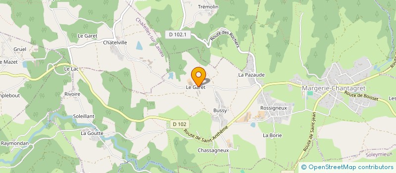 localisation de l'entreprise ASSOCIATION LES ALPAGAS DE MARGERIE  MARGERIE-CHANTAGRET