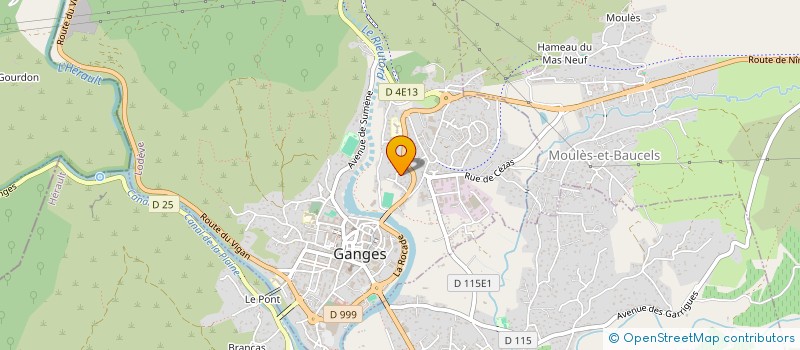 localisation de l'entreprise ASSOCIATION LES AMIS D'AFRIQUE à GANGES