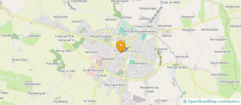 localisation de l'entreprise ASSOCIATION LES AMIS D ALEXIS  PLOUDALMEZEAU