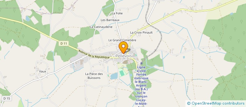 localisation de l'entreprise ASSOCIATION LES AMIS DE BETHANIE à PELLEVOISIN