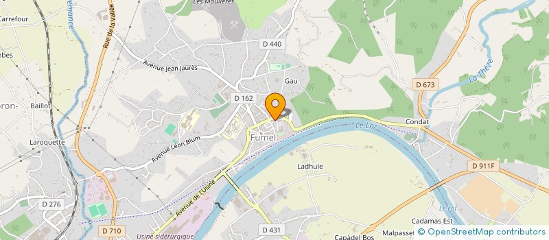 localisation de l'entreprise ASSOCIATION LES AMIS DE BONAGUIL à FUMEL
