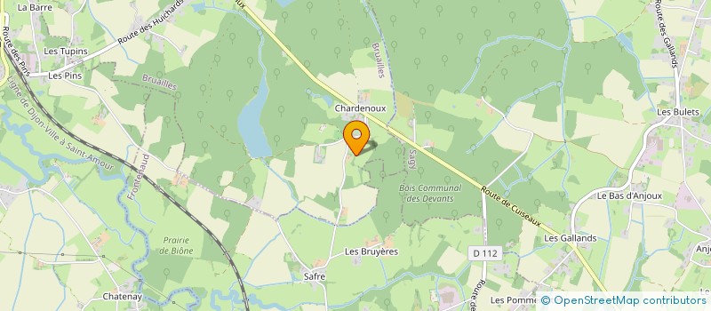 localisation de l'entreprise ASSOCIATION LES AMIS DE CHARDENOUX  BRUAILLES