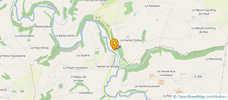 localisation de l'entreprise ASSOCIATION LES AMIS DE L'ABBAYE HAMBYE à HAMBYE