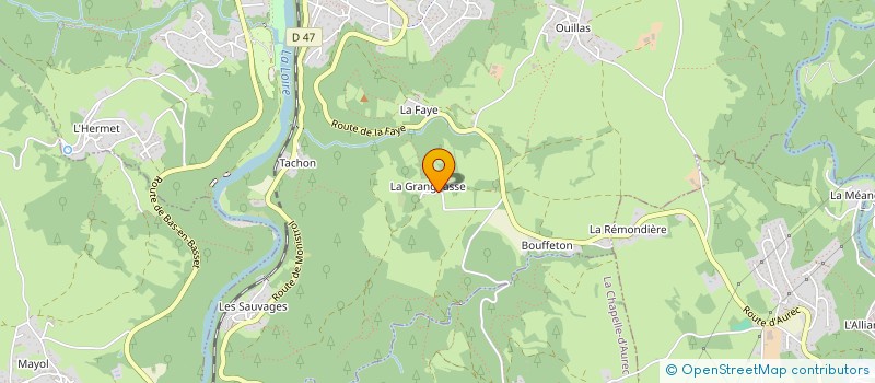 localisation de l'entreprise ASSOCIATION LES AMIS DE L'ANCIEN - PECHE ET LOISIRS  AUREC-SUR-LOIRE