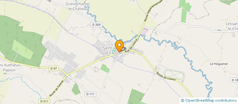 localisation de l'entreprise ASSOCIATION LES AMIS DE L'ECOLE  MEZIDON VALLEE D'AUGE