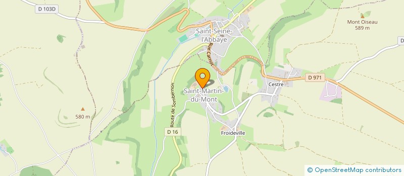 localisation de l'entreprise ASSOCIATION LES AMIS DE L ECOLE DE CHAMPAGNY à SAINT SEINE L'ABBAYE