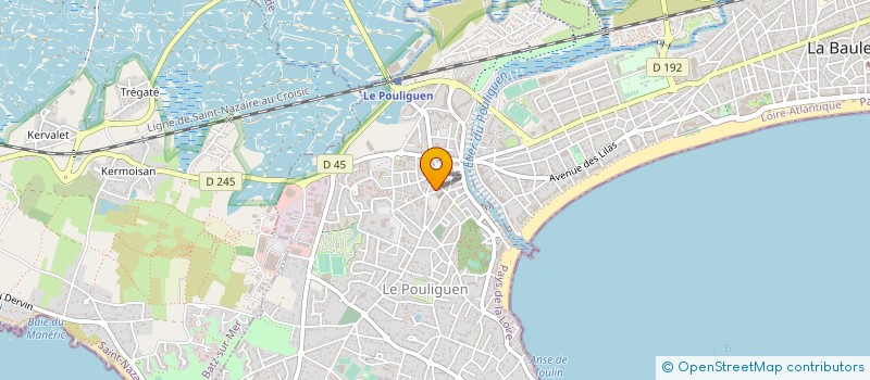 localisation de l'entreprise ASSOCIATION LES AMIS DE L'ORGUE DU POULIGUEN  LE POULIGUEN