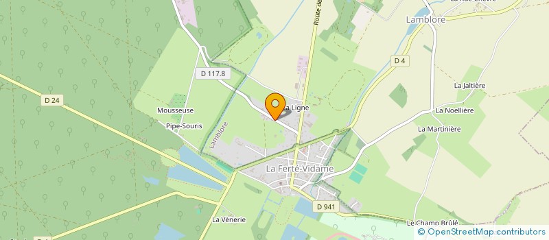 localisation de l'entreprise ASSOCIATION LES AMIS DE LA FERTE VIDAME à LA FERTE-VIDAME