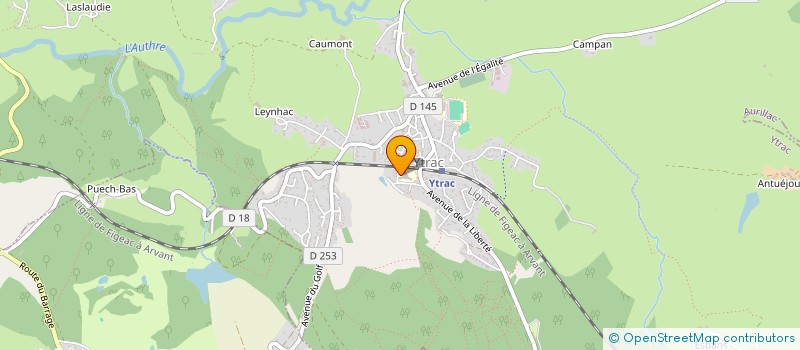 localisation de l'entreprise ASSOCIATION LES AMIS DE LA FORET à YTRAC
