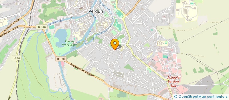 localisation de l'entreprise ASSOCIATION LES AMIS DE LA MATERNITE SAINT HIPPOLYTE à VERDUN