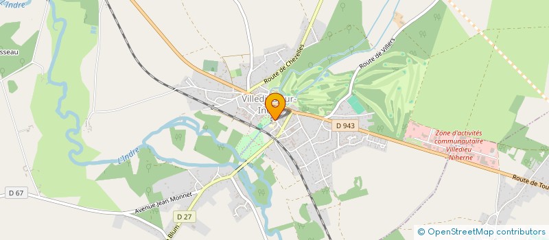 localisation de l'entreprise ASSOCIATION LES AMIS DE MERLIN à VILLEDIEU-SUR-INDRE
