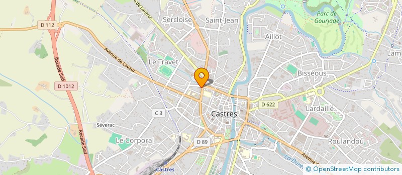 localisation de l'entreprise ASSOCIATION LES AMIS DE SAINT BENOIT  CASTRES