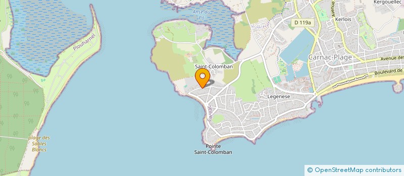 localisation de l'entreprise ASSOCIATION LES AMIS DE SAINT-CO  CARNAC