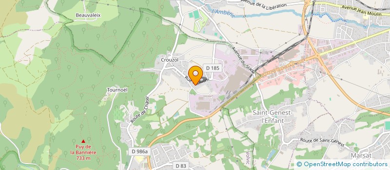 localisation de l'entreprise ASSOCIATION LES AMIS DE SPECIAL MUSETTE  VOLVIC