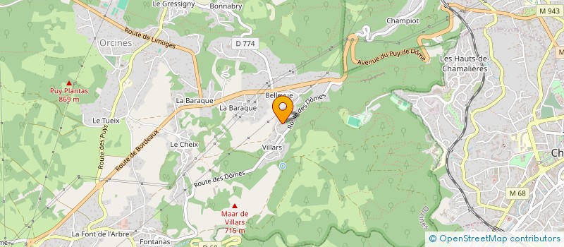 localisation de l'entreprise ASSOCIATION LES AMIS DES ARTS D'ORCINES  ORCINES