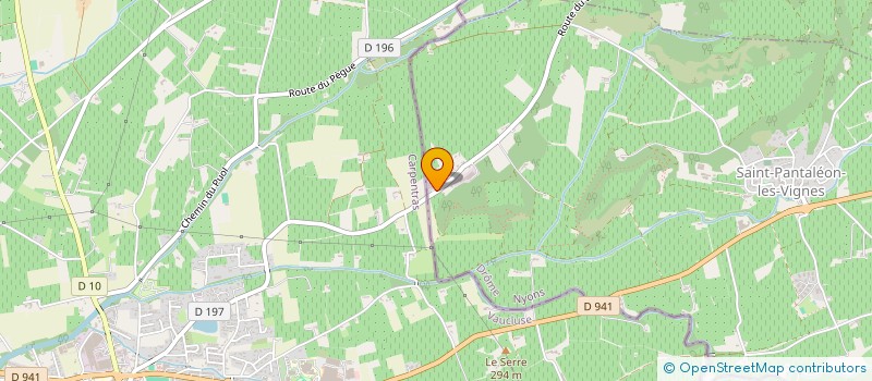 localisation de l'entreprise ASSOCIATION LES AMIS DES TILLEULS à SAINT-PANTALEON-LES-VIGNES