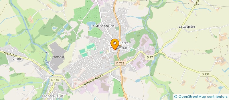 localisation de l'entreprise ASSOCIATION LES AMIS DES TROENES à MONTREVAULT-SUR-EVRE