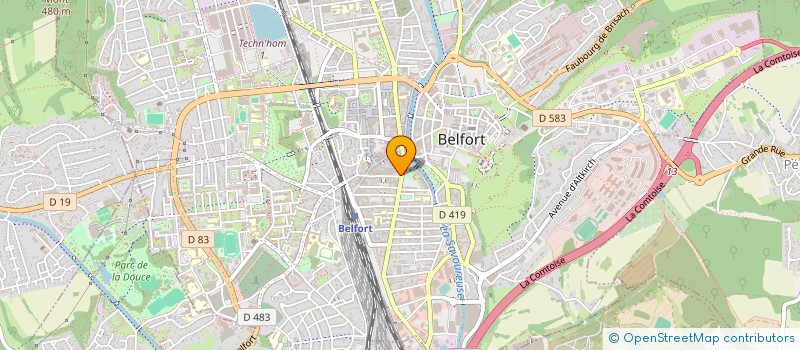 localisation de l'entreprise ASSOCIATION LES AMIS DU 18 à BELFORT