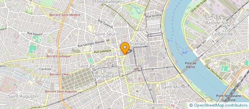 localisation de l'entreprise ASSOCIATION LES AMIS DU 22 à BORDEAUX