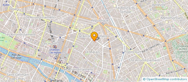 localisation de l'entreprise ASSOCIATION LES AMIS DU 3EME CAFE  PARIS