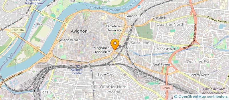 localisation de l'entreprise ASSOCIATION LES AMIS DU CAMSP à AVIGNON