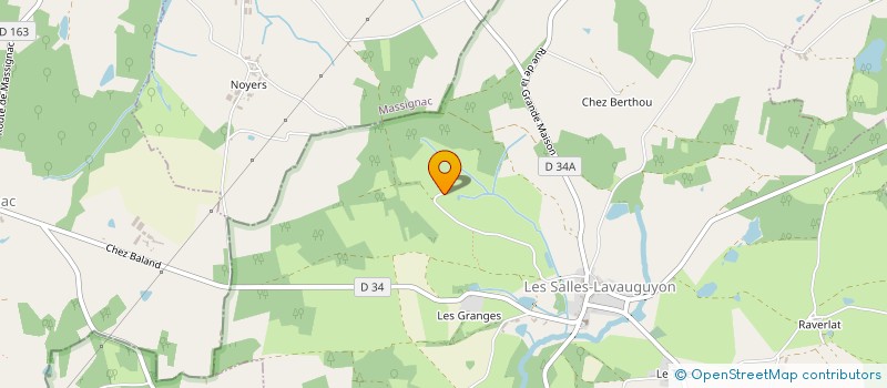 localisation de l'entreprise ASSOCIATION LES AMIS DU CHATEAU DE LAVAUGUYON à MAISONNAIS-SUR-TARDOIRE