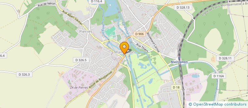 localisation de l'entreprise ASSOCIATION LES AMIS DU CHATEAU DE MAINTENON ET DE SES ENVIRONS à MAINTENON