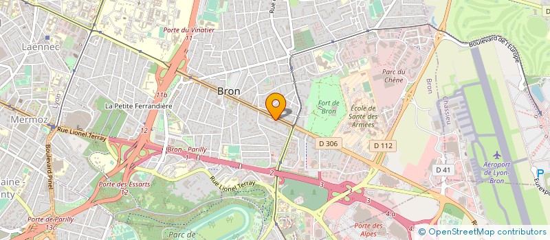 localisation de l'entreprise ASSOCIATION LES AMIS DU CINEMA à BRON