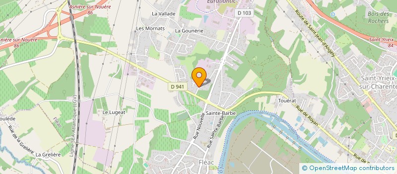 localisation de l'entreprise ASSOCIATION LES AMIS DU LOGIS DE CHALONNE à FLEAC