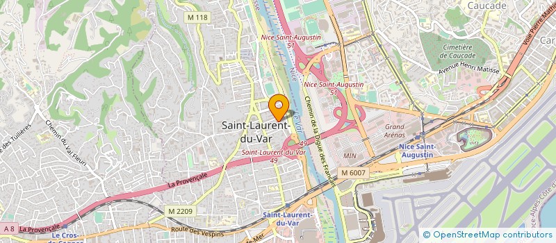 localisation de l'entreprise ASSOCIATION LES AMIS DU MAIRE à SAINT-LAURENT-DU-VAR