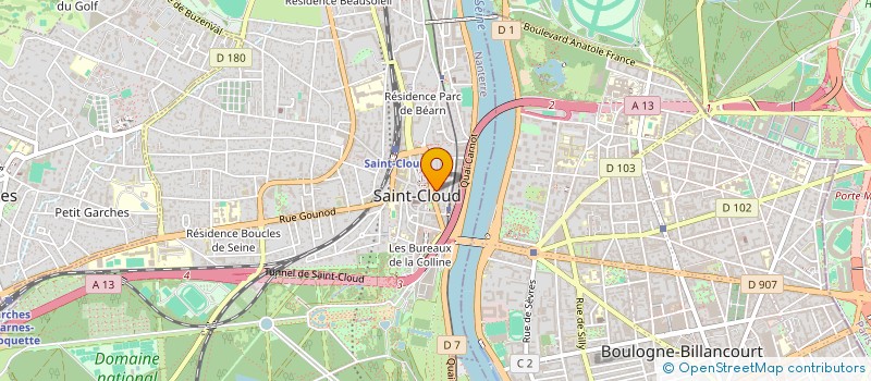 localisation de l'entreprise ASSOCIATION LES AMIS DU PAQUEBOT à SAINT-CLOUD
