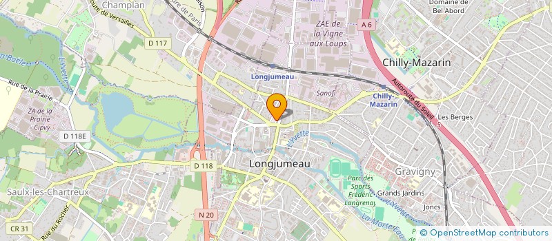 localisation de l'entreprise ASSOCIATION LES AMIS DU SECOND EMPIRE à LONGJUMEAU